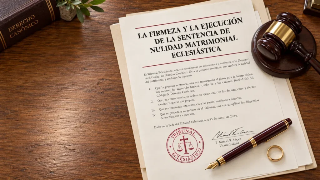 La firmeza y la ejecución de la sentencia de nulidad matrimonial eclesiástica